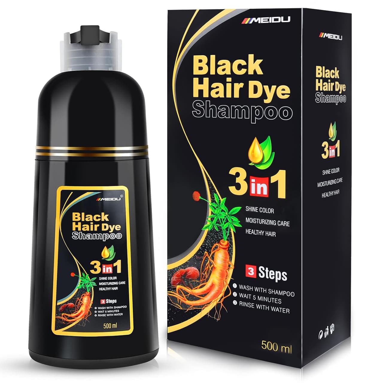 Revitalize Your Look: An Honest Review of IIIMEIDU Black Hair Dye Shampoo Cover